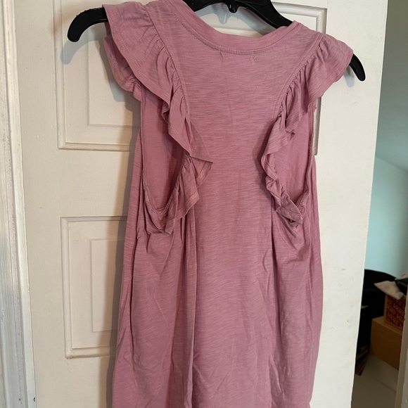 Pink Ruffle Sleeve Tank - Picture 3 of 5